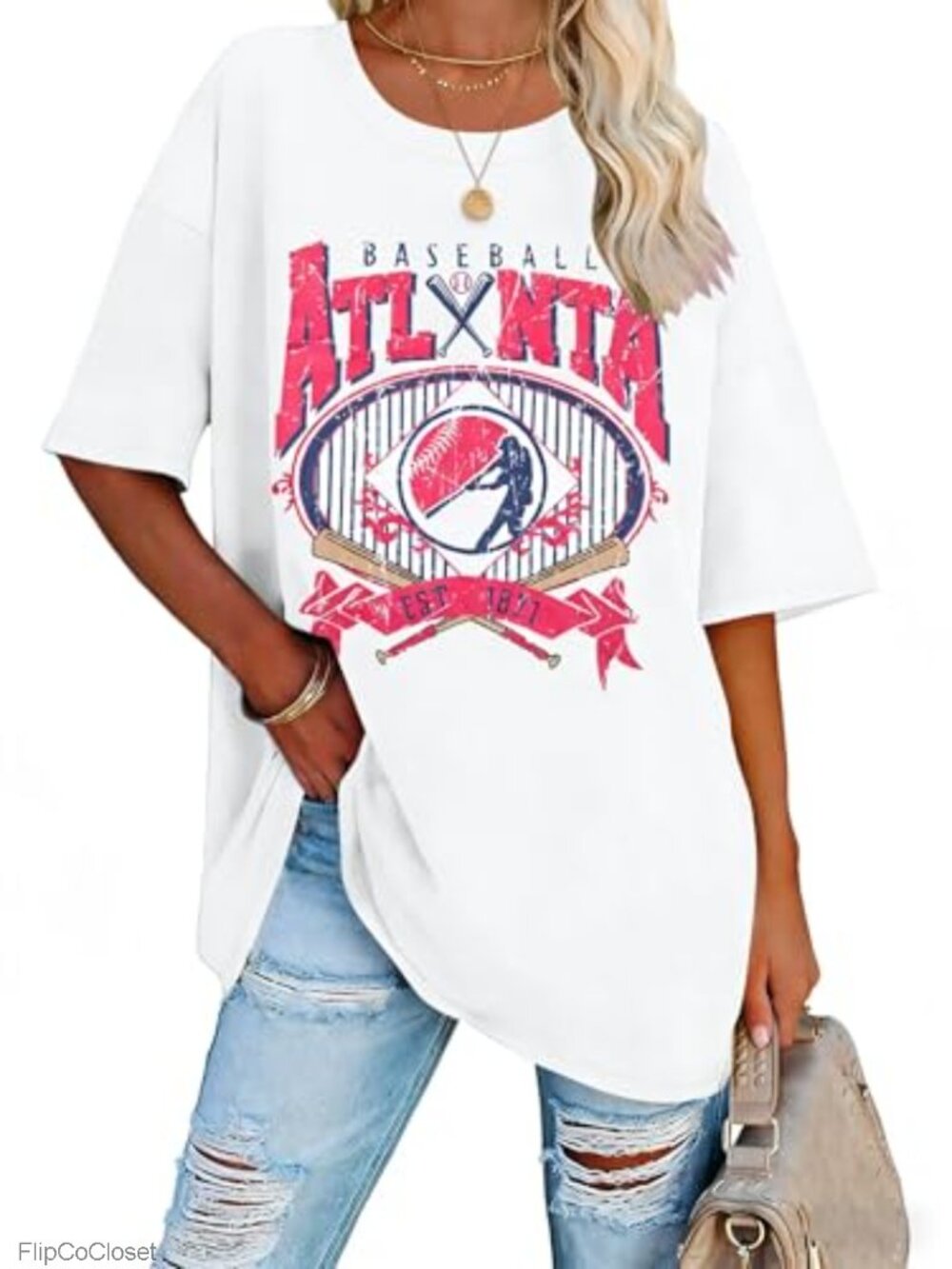 Oversized Baseball Mom Shirt Short Sleeve Graphic Tee Game Day Top